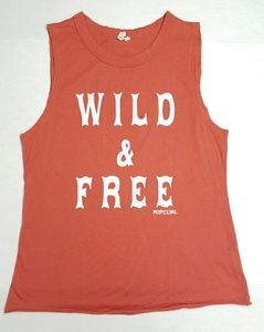 Ripcurl sleeveless"Wild & Free" graphic ta…